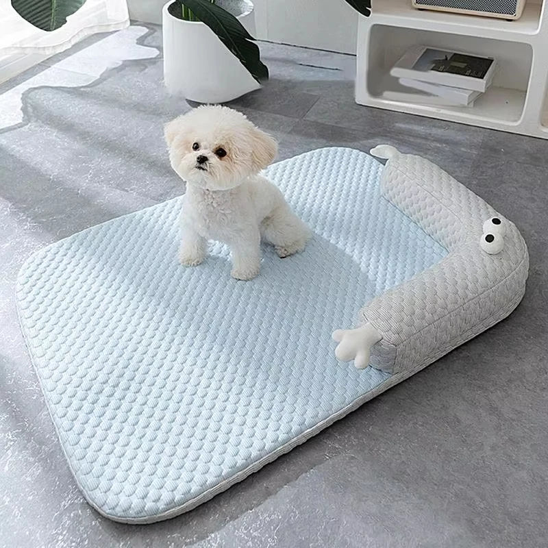 Summer Cooling Pad for Dogs & Cats – Breathable, Washable Sofa & Car Cushion