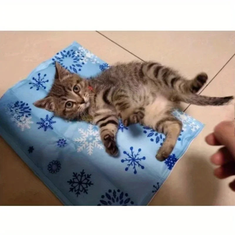 Pet Ice Cooling Mat – Summer Dog & Cat Sleeping Cushion | Washable Bed