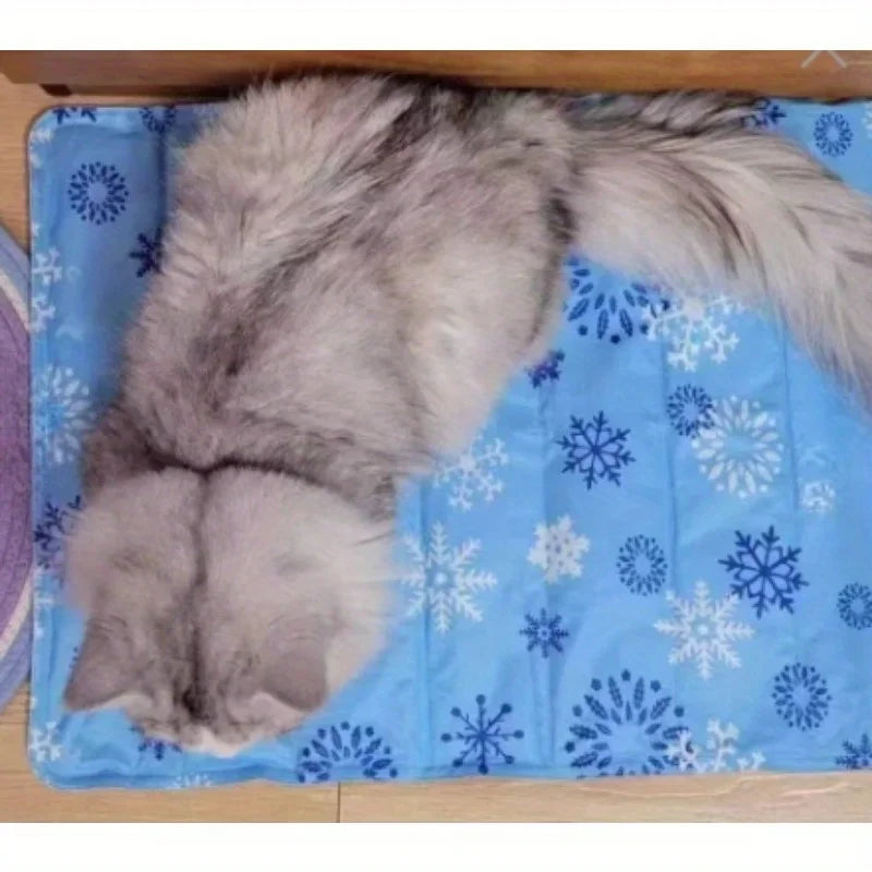 Pet Ice Cooling Mat – Summer Dog & Cat Sleeping Cushion | Washable Bed