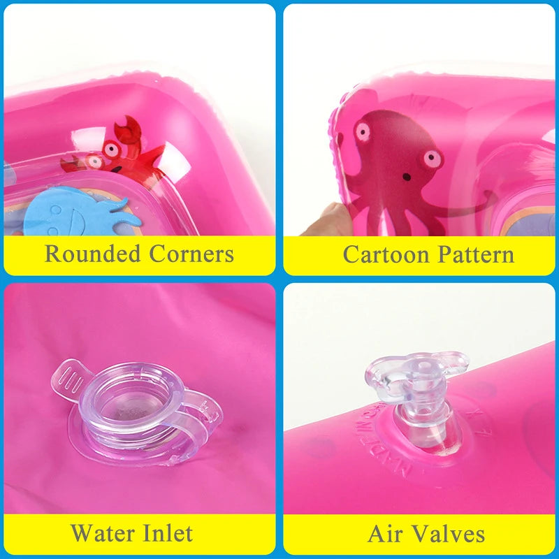 Sea Creatures Cooling Pet Water Bed – Inflatable Summer Mat for Cats & Dogs