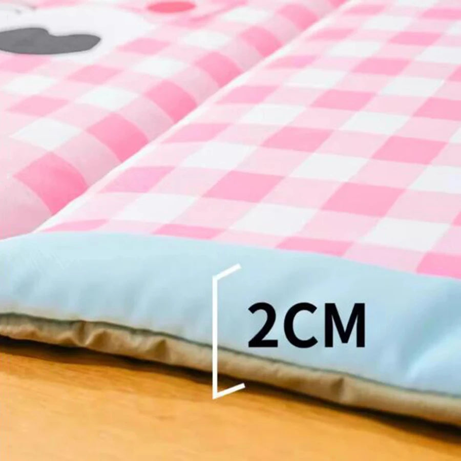 Plaid Pet Cooling Mat for Dogs & Cats – Summer Ice Pad with Waterproof Cover