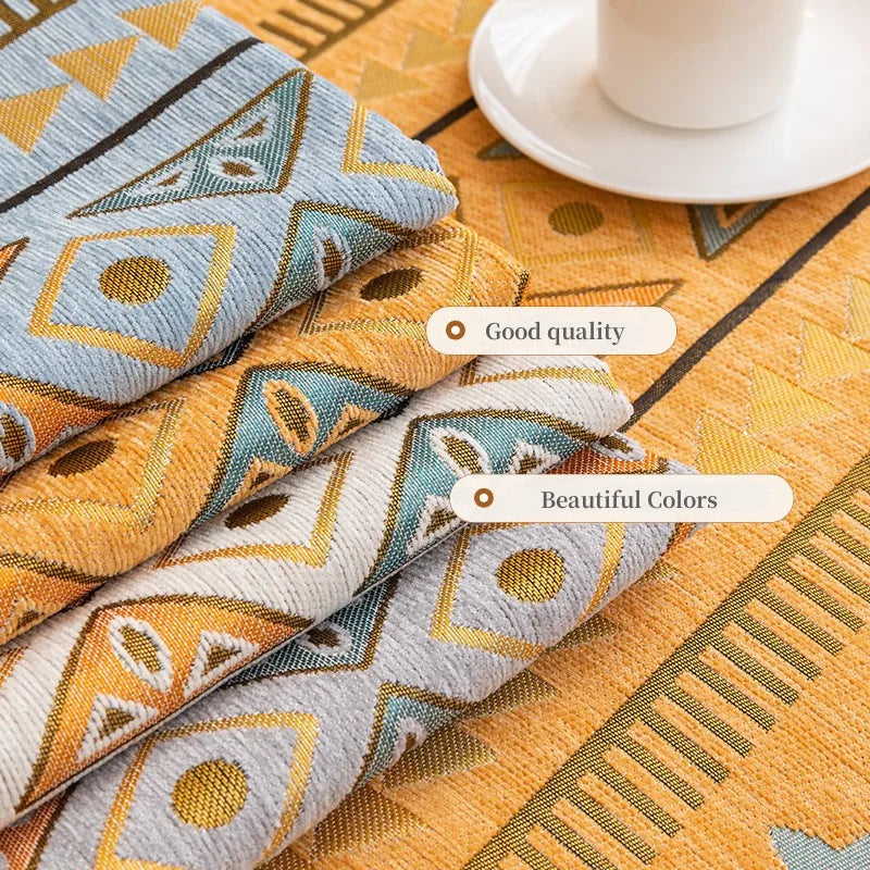 Chenille Fabric Bohemian Style Sofa Cover