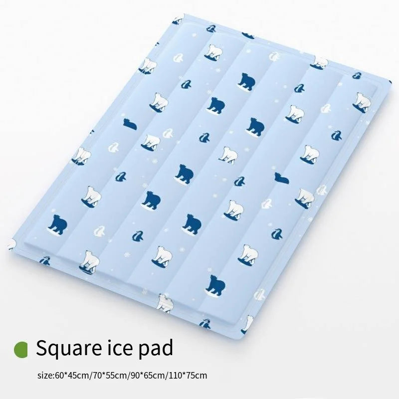 Summer Pet Cooling Ice Mat for Dogs & Cats – Bite Resistant Floor Nest