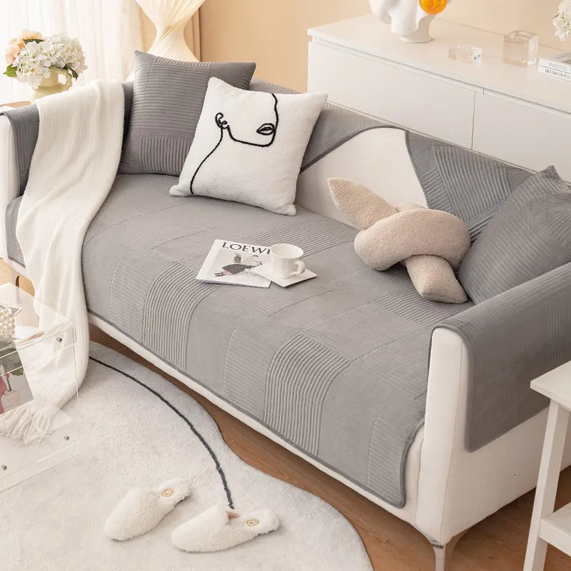 Thicken Plush Anti-slip Sofa Covers