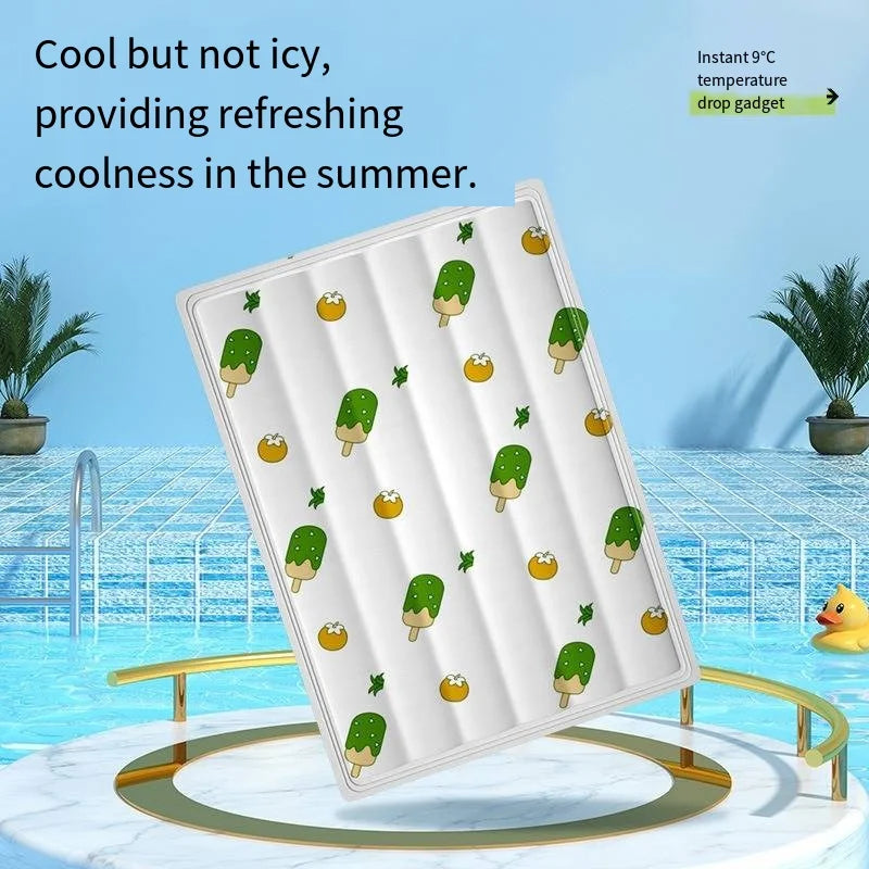 Summer Pet Cooling Ice Mat for Dogs & Cats – Bite Resistant Floor Nest