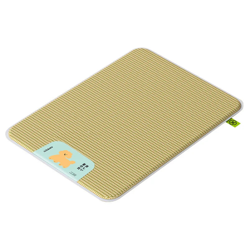 Cooling Waterproof Pet Mat – Breathable Rattan Summer Bed for Dogs & Cats