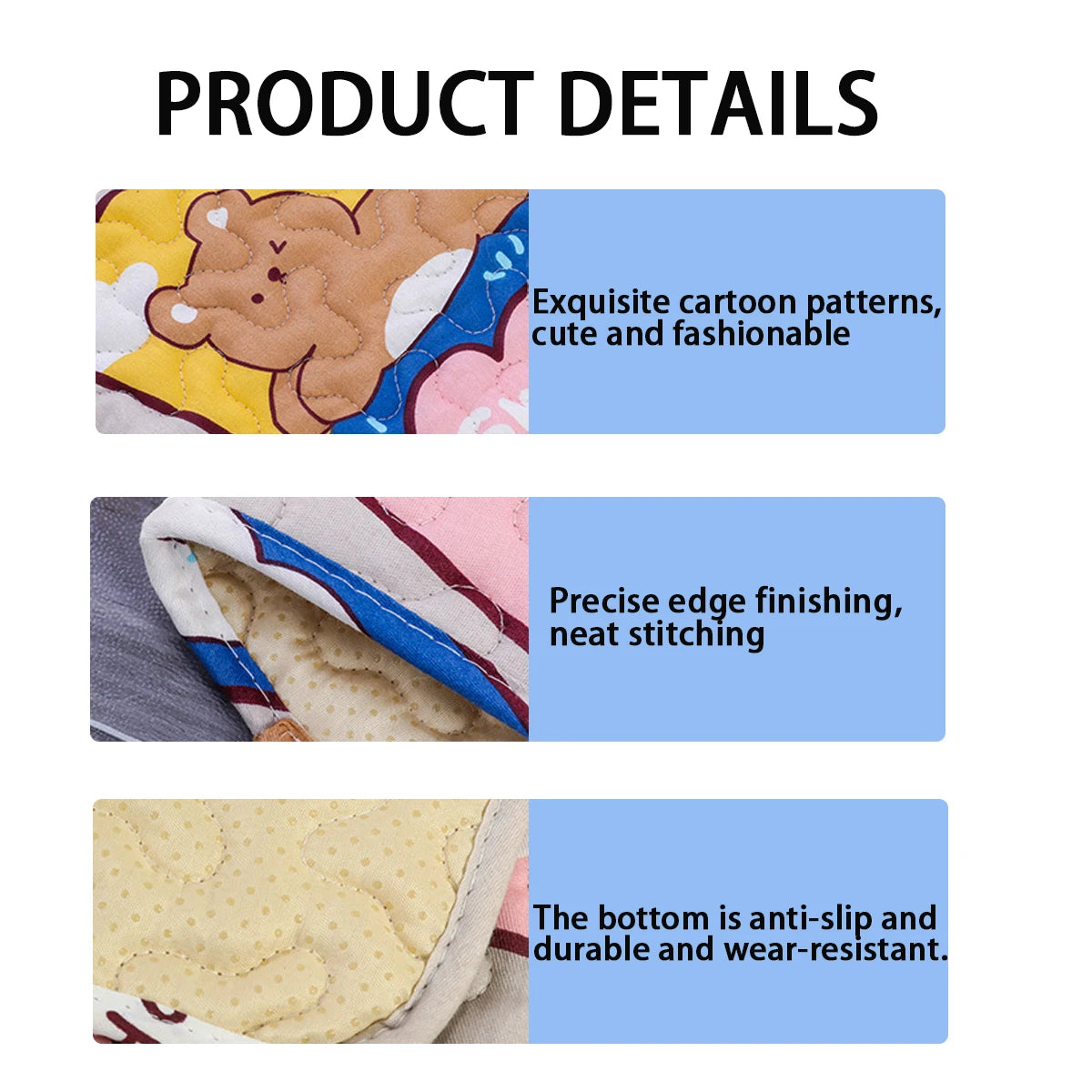 Cartoon Cat Bed Mat – Breathable Summer Pet Mat for Dogs & Cats