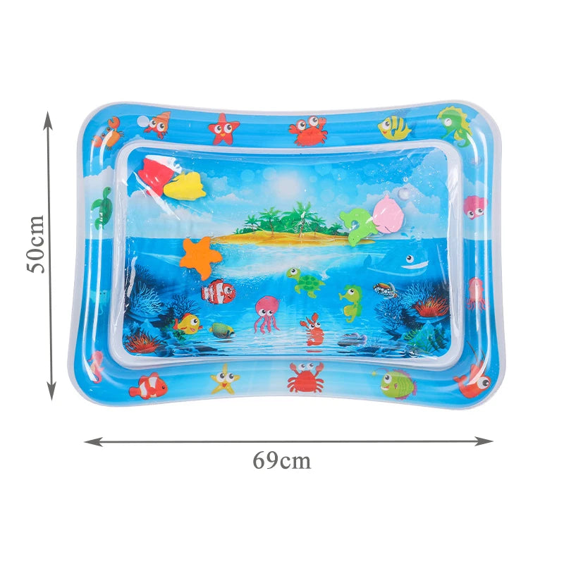 Sea Creatures Cooling Pet Water Bed – Inflatable Summer Mat for Cats & Dogs