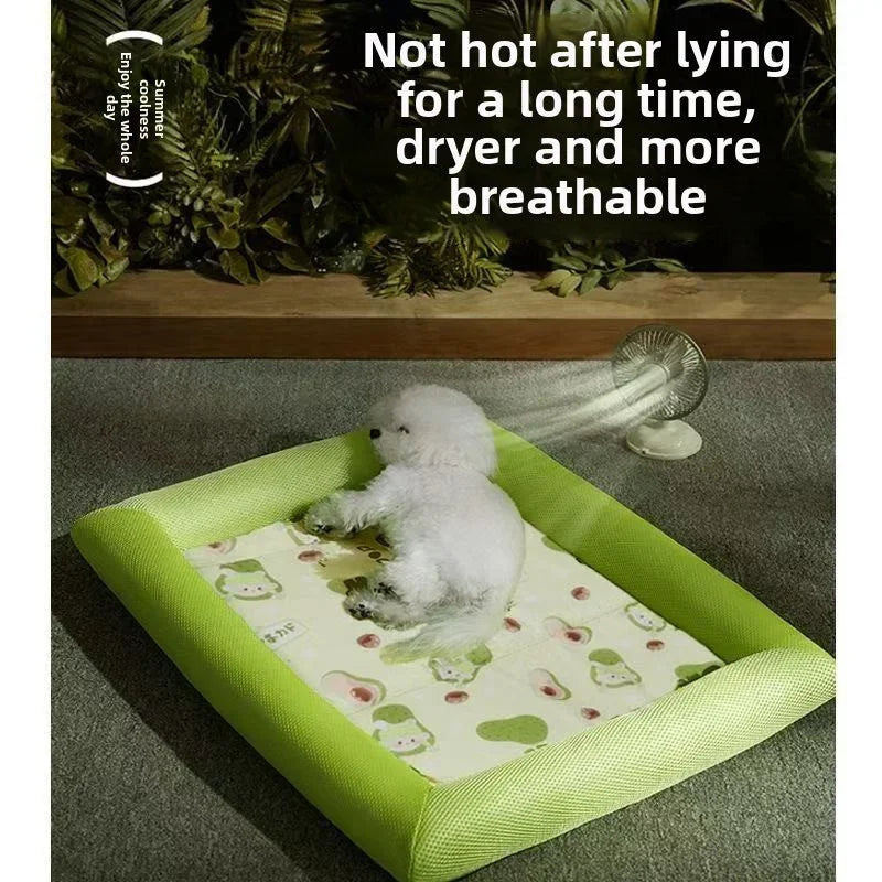 Cooling Pet Bed for Dogs & Cats – Summer Mat Blanket for Small to Large Breeds