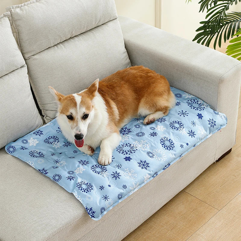Self-Cooling Dog Mat – Summer Pet Cooling Pad for Cats & Dogs, Crate & Indoor Use