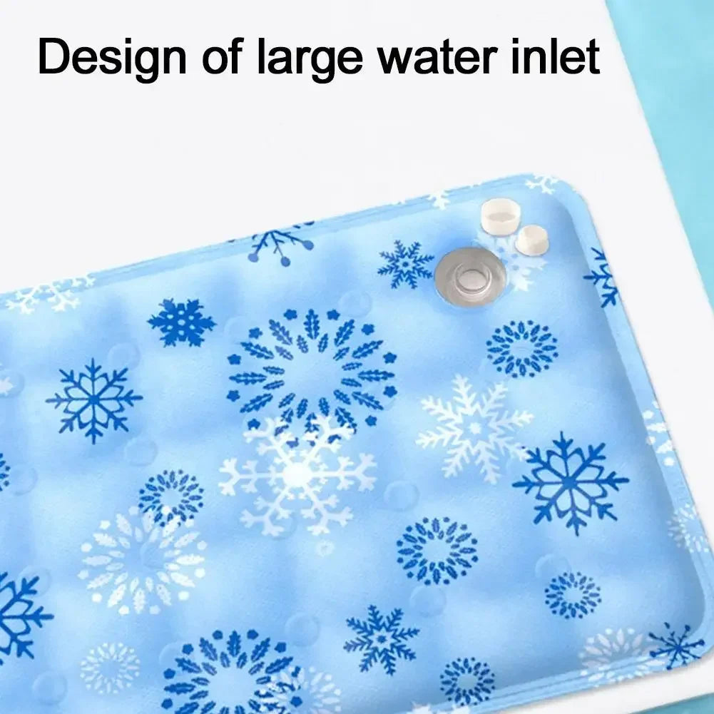 Ice Silk Cooling Pet Mat – Summer Latex Bed Pad for Dogs & Cats