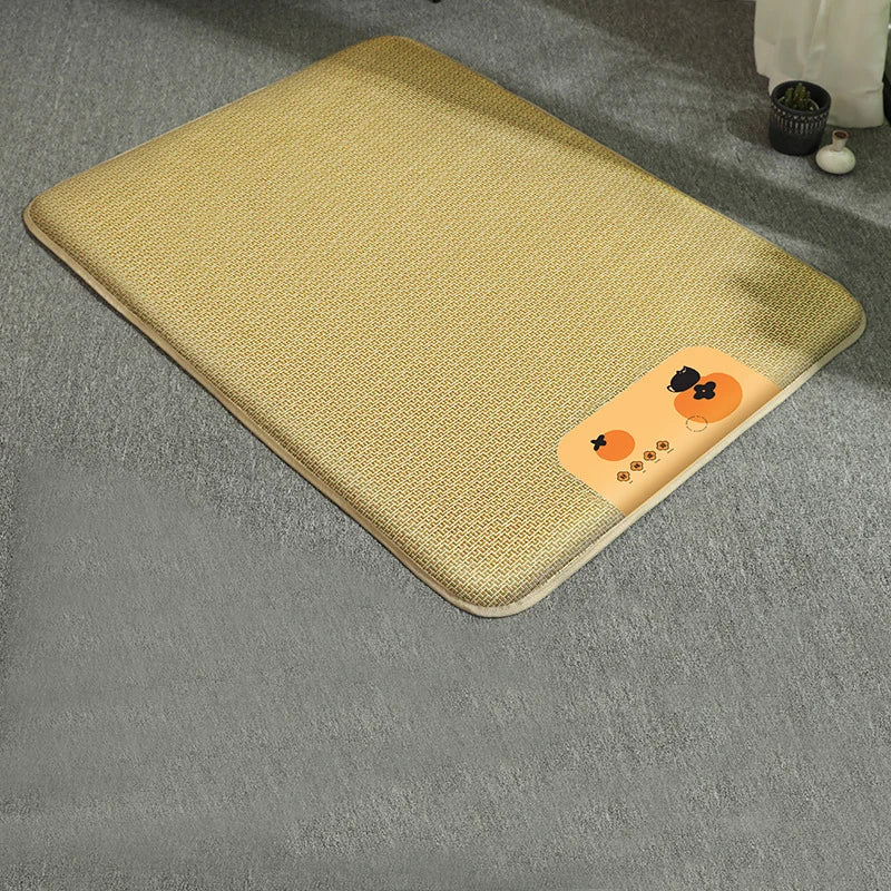 Cooling Waterproof Pet Mat – Breathable Rattan Summer Bed for Dogs & Cats