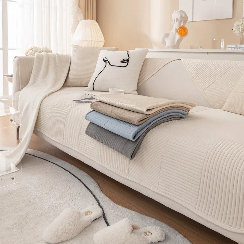 Thicken Plush Anti-slip Sofa Covers