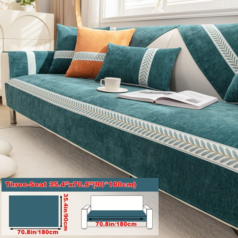 Chenille Sofa Cover – Pet-Friendly Slipcover for 1–4 Seaters, Anti-Slip, Washable