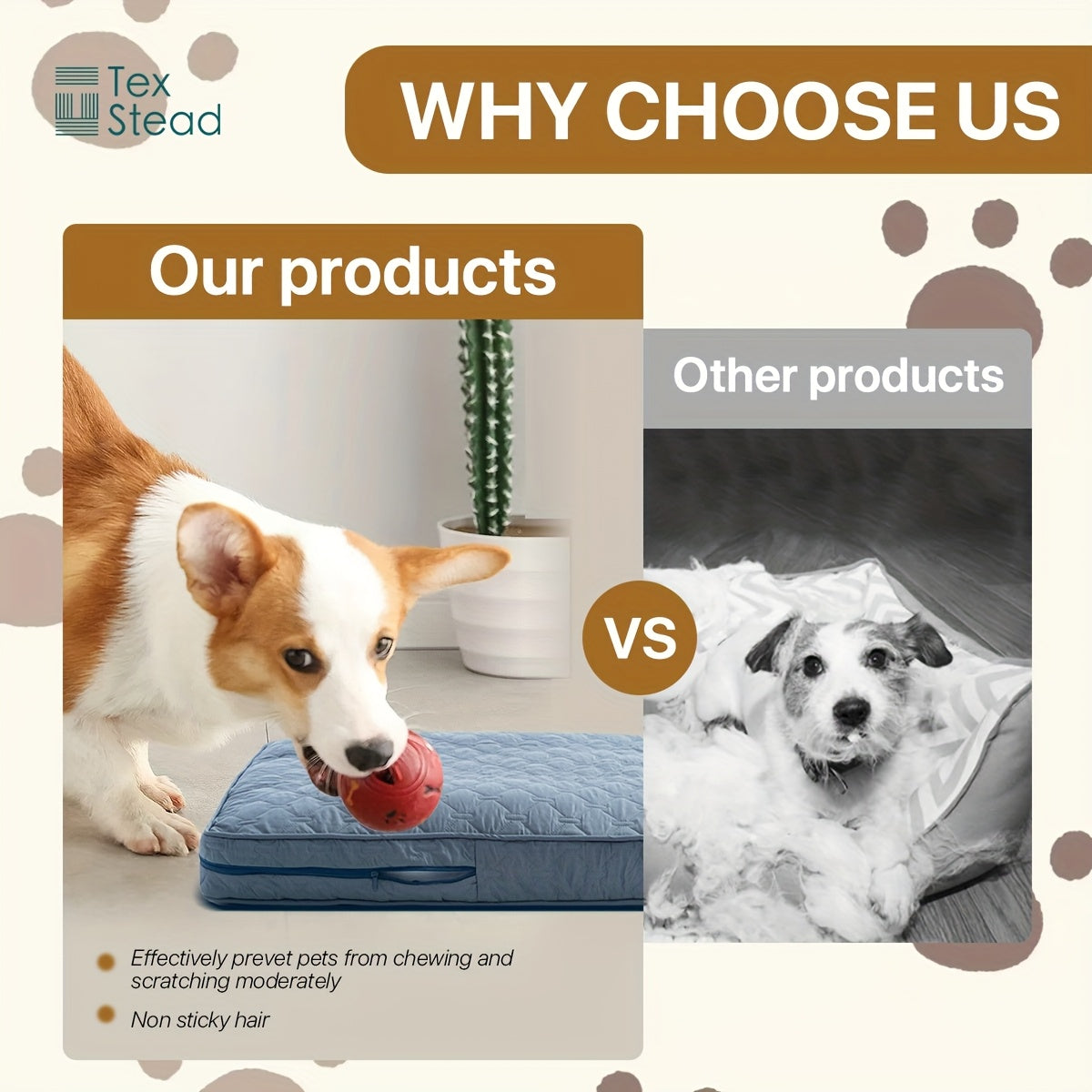 Dog Bed Protector Removable, Washable, Anti-Leak Paw Cover