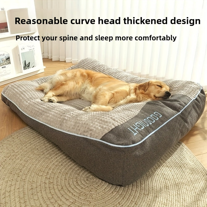 Luxurious Plush Pet Sofa Bed for Medium-Large Dogs & Cats – Non-Slip, All-Season Comfort
