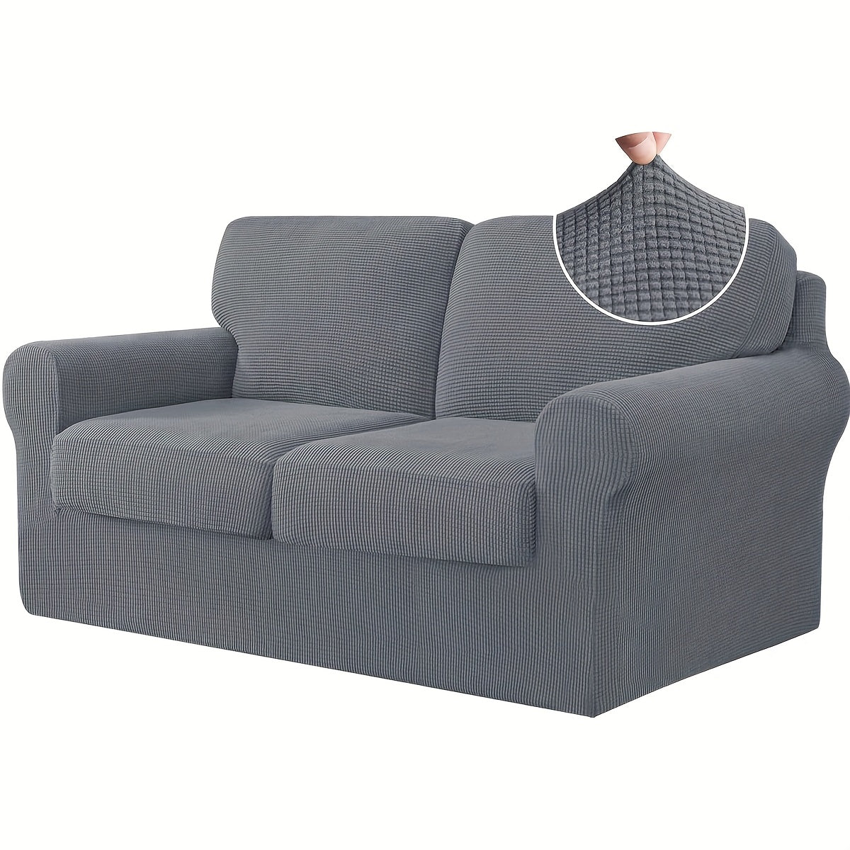 Elastic Sofa Cover Set – Soft 2/3/4PCS Slipcovers for Living Room, Office