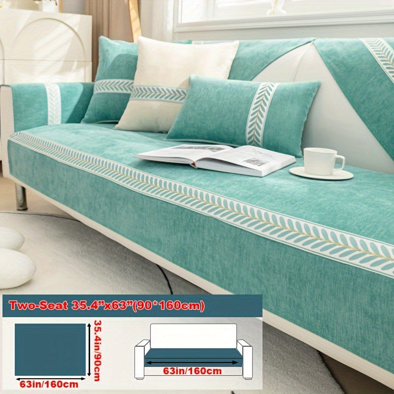 Chenille Sofa Cover – Pet-Friendly Slipcover for 1–4 Seaters, Anti-Slip, Washable