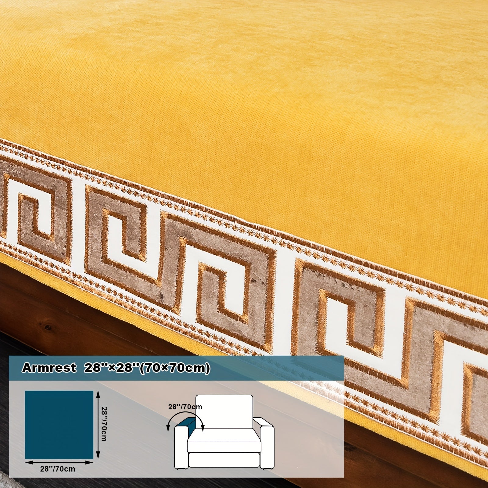 European Light Luxury Sofa Cover Cushion Nordic Snowy Design