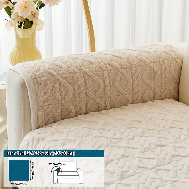 Bosimi Machine Washable Sofa Cover Plush Padded & Non-Slip