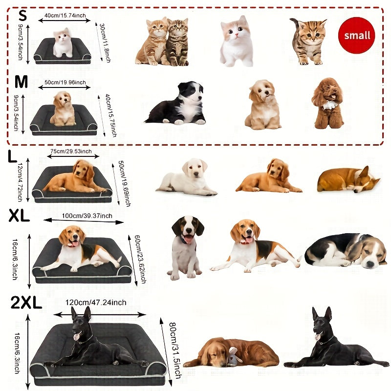 Cozy Pet Sofa Bed for Dogs & Cats – Warm, Breathable & Thickened for Deep Sleep