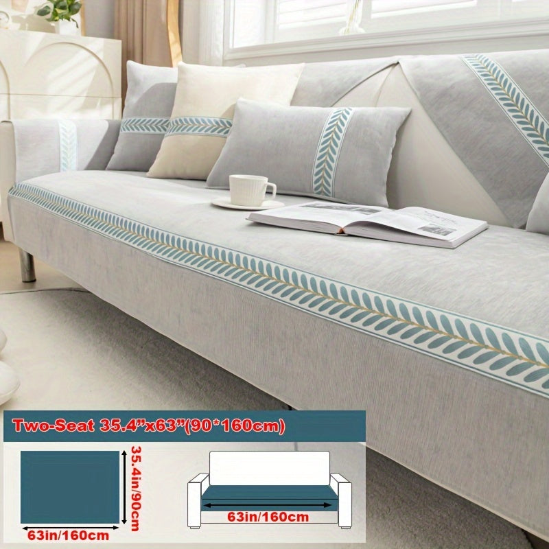 Chenille Sofa Cover – Pet-Friendly Slipcover for 1–4 Seaters, Anti-Slip, Washable