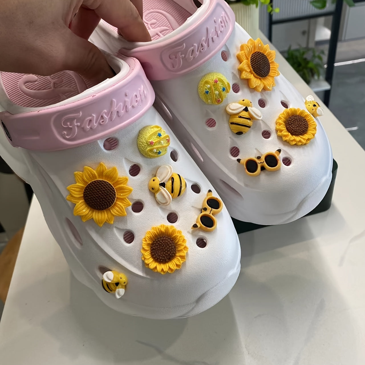 Women’s Summer EVA Sandals – Breathable Lightweight Flats with Cute Cartoon Charms