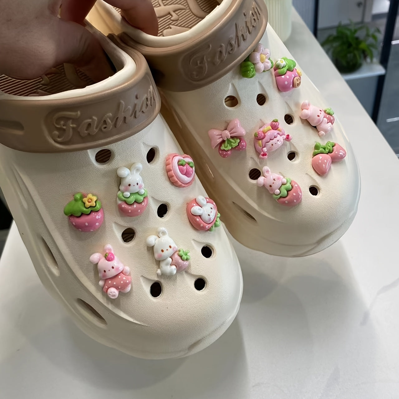 Women’s Summer EVA Sandals – Breathable Lightweight Flats with Cute Cartoon Charms