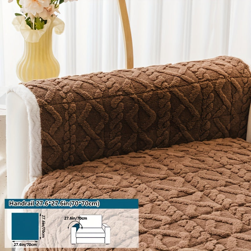 Bosimi Machine Washable Sofa Cover Plush Padded & Non-Slip