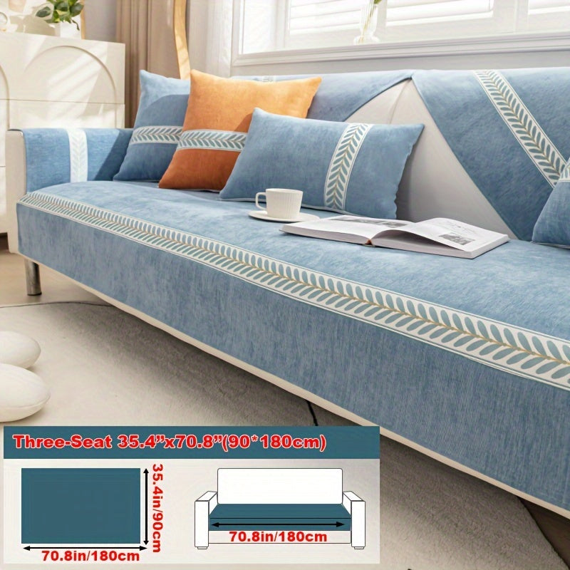 Chenille Sofa Cover – Pet-Friendly Slipcover for 1–4 Seaters, Anti-Slip, Washable