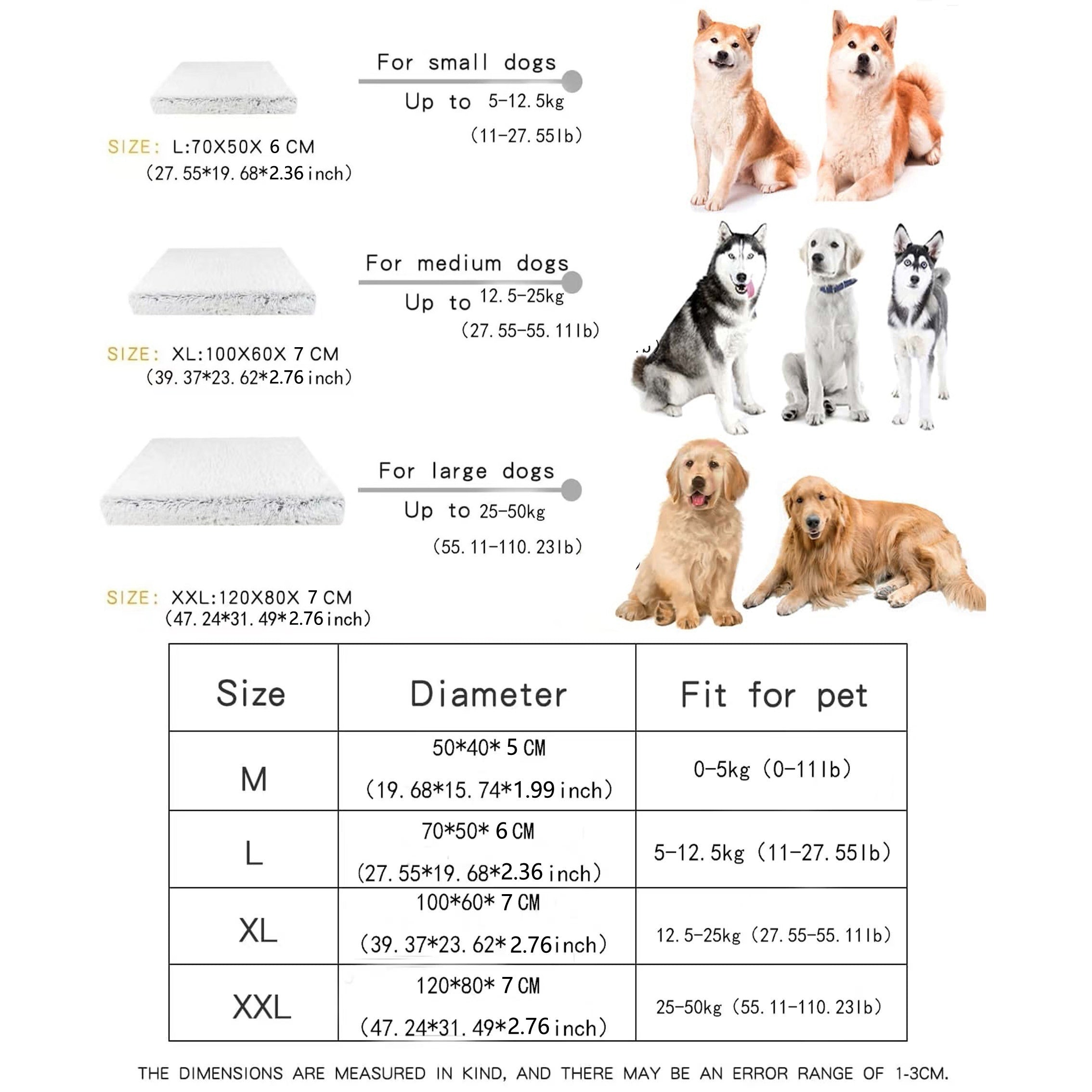 Plush Non-Slip Dog & Cat Bed – Rectangular Pet Sofa Mat for Deep Sleep