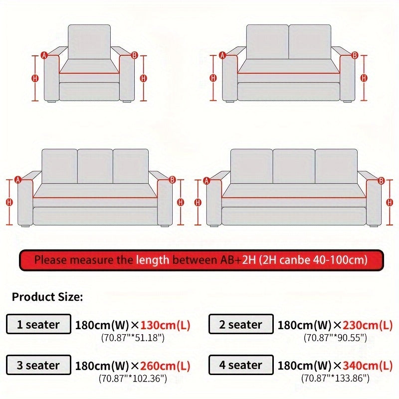 Non-Slip Pet-Friendly Sofa Cover – All-Season Couch Protector, Washable
