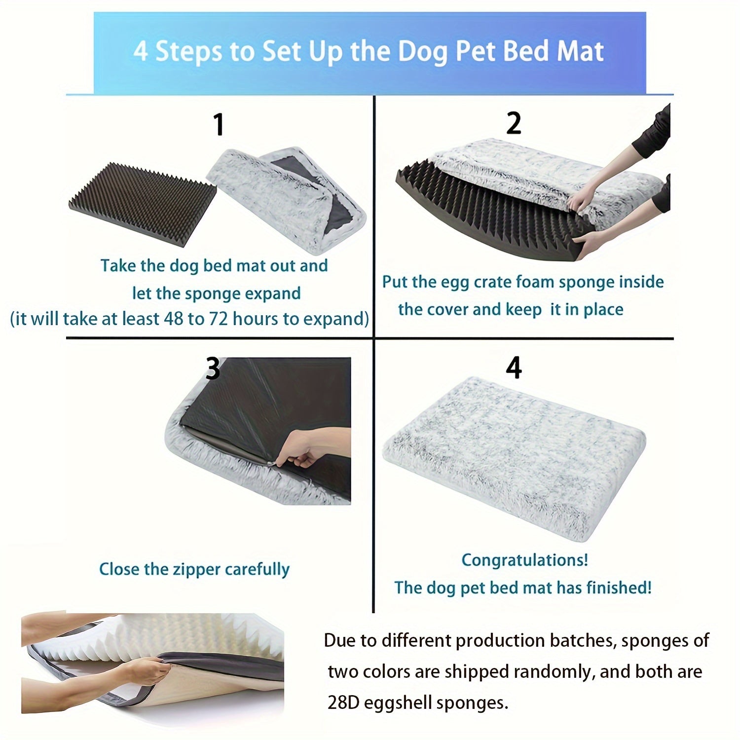 Plush Non-Slip Dog & Cat Bed – Rectangular Pet Sofa Mat for Deep Sleep