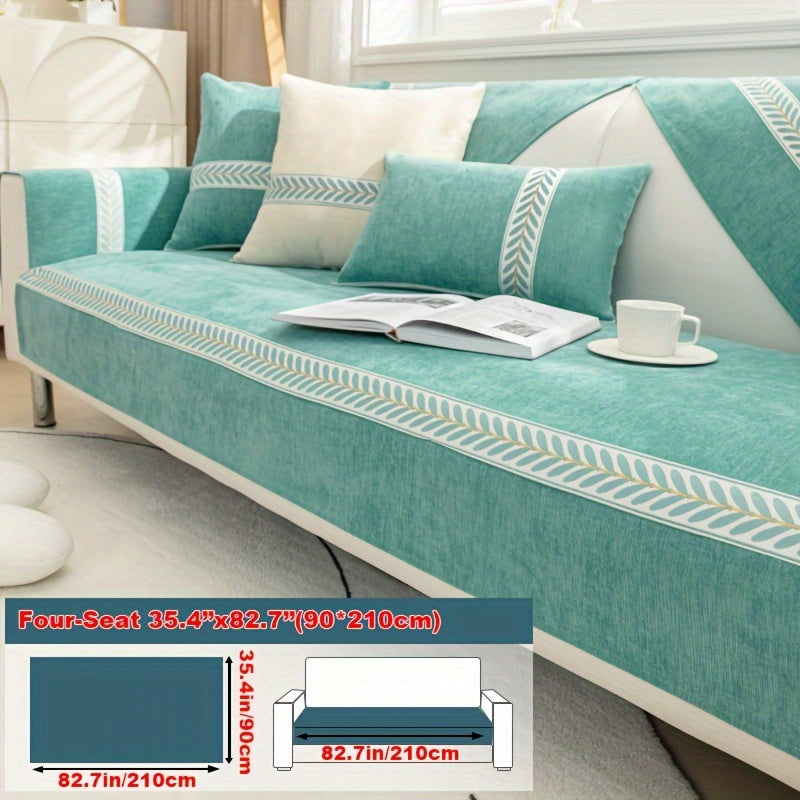 Chenille Sofa Cover – Pet-Friendly Slipcover for 1–4 Seaters, Anti-Slip, Washable