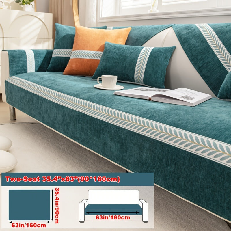 Chenille Sofa Cover – Pet-Friendly Slipcover for 1–4 Seaters, Anti-Slip, Washable
