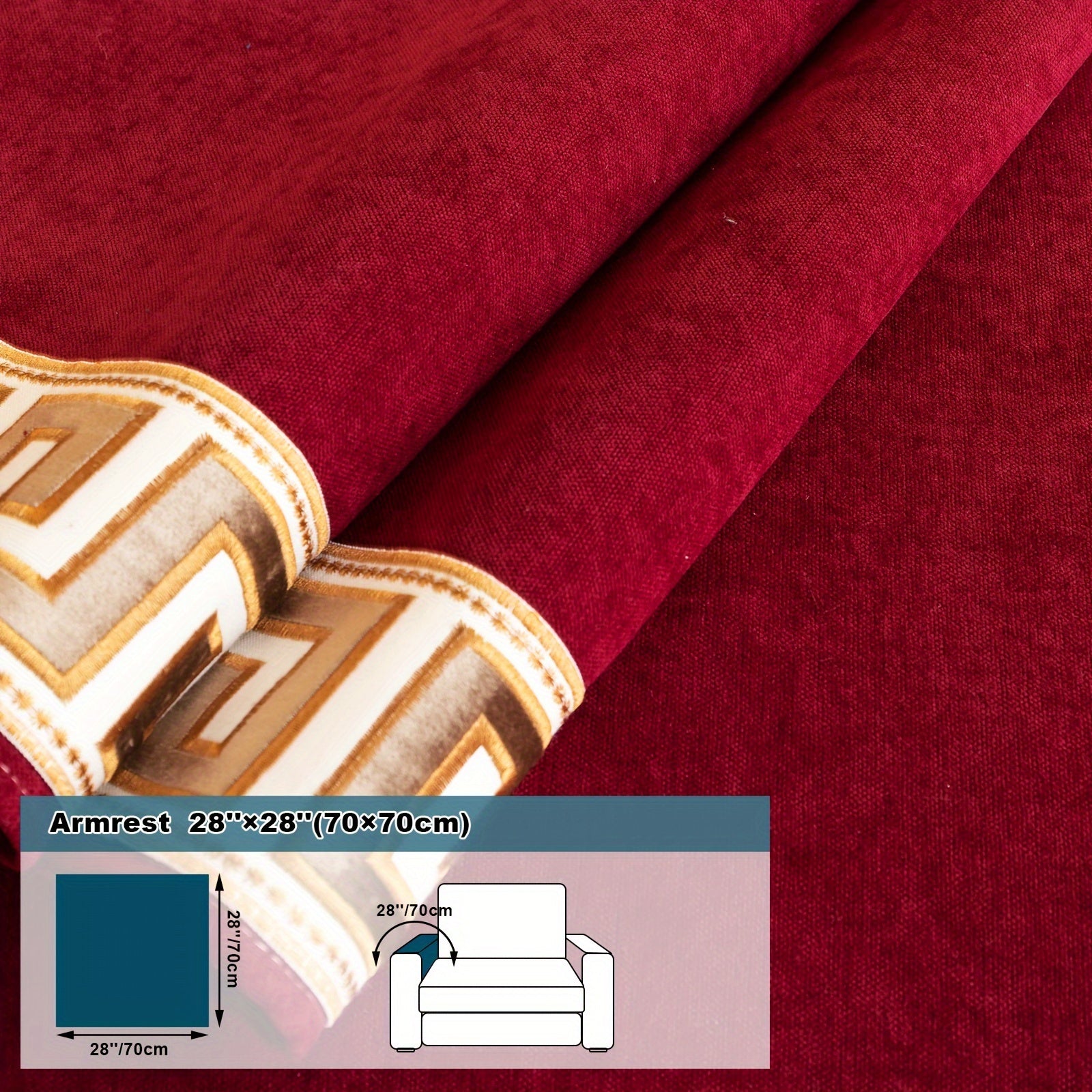 European Light Luxury Sofa Cover Cushion Nordic Snowy Design