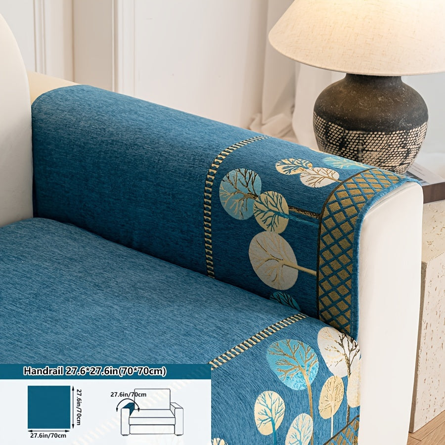 Luxurious Bohemian Chenille Sofa Cover – Non-Slip, Pet-Friendly, Washable