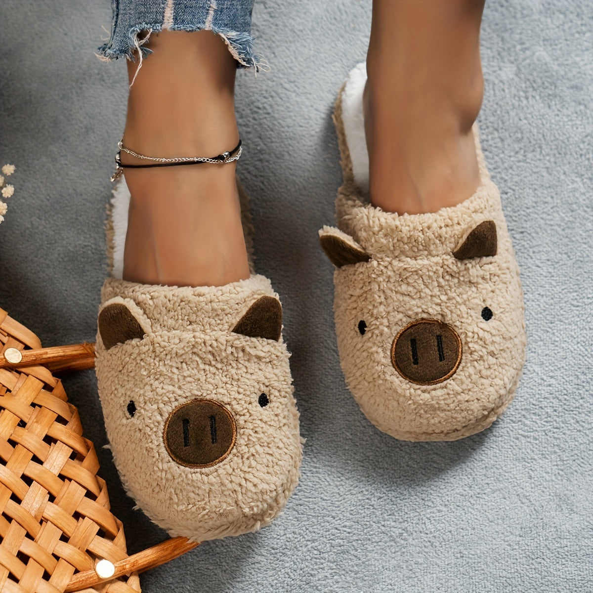 Women’s Winter Faux Furry Slippers 2025 – Indoor Home Warm House Shoes