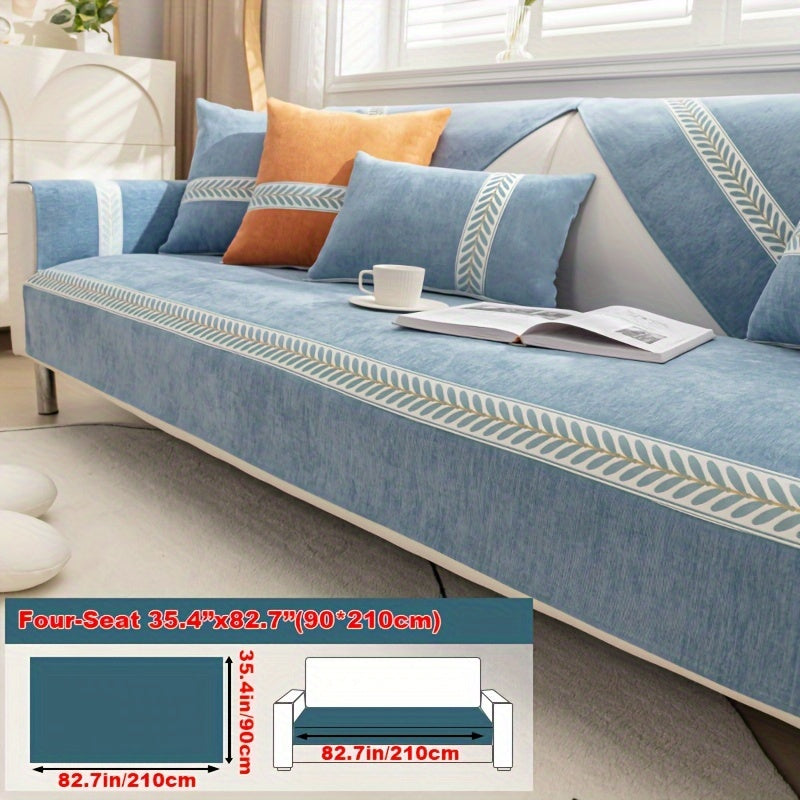 Chenille Sofa Cover – Pet-Friendly Slipcover for 1–4 Seaters, Anti-Slip, Washable