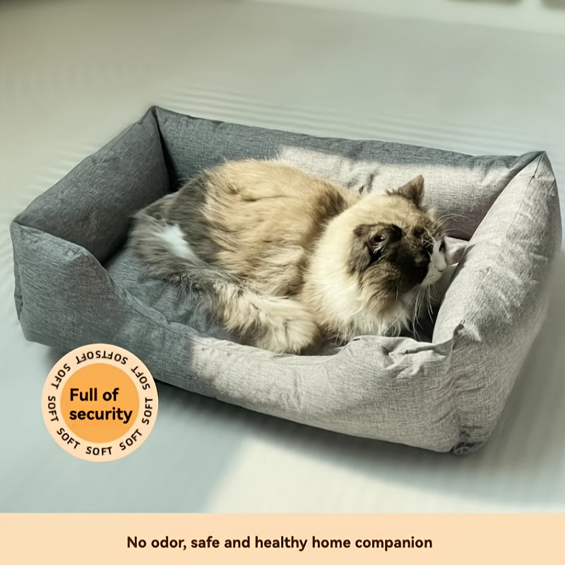 All-Season Moisture-Resistant Pet Bed – Soft Oxford Fabric Dog & Cat Bed