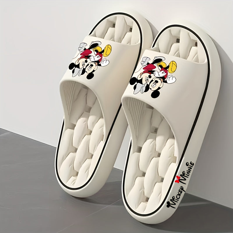 DISNEY Mickey & Minnie Mouse EVA Slippers – Unisex Non-Slip Indoor Outdoor