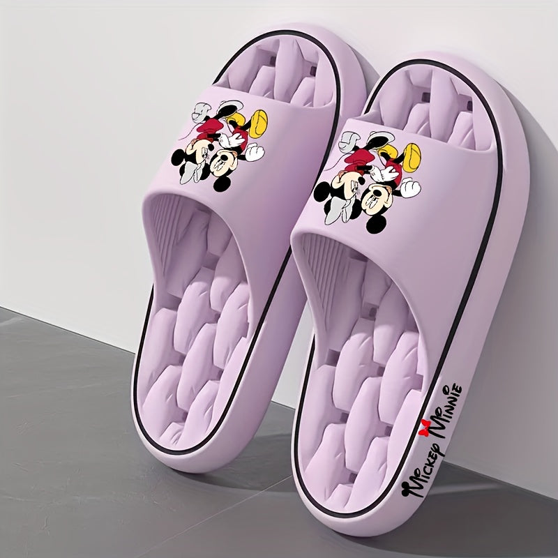 DISNEY Mickey & Minnie Mouse EVA Slippers – Unisex Non-Slip Indoor Outdoor