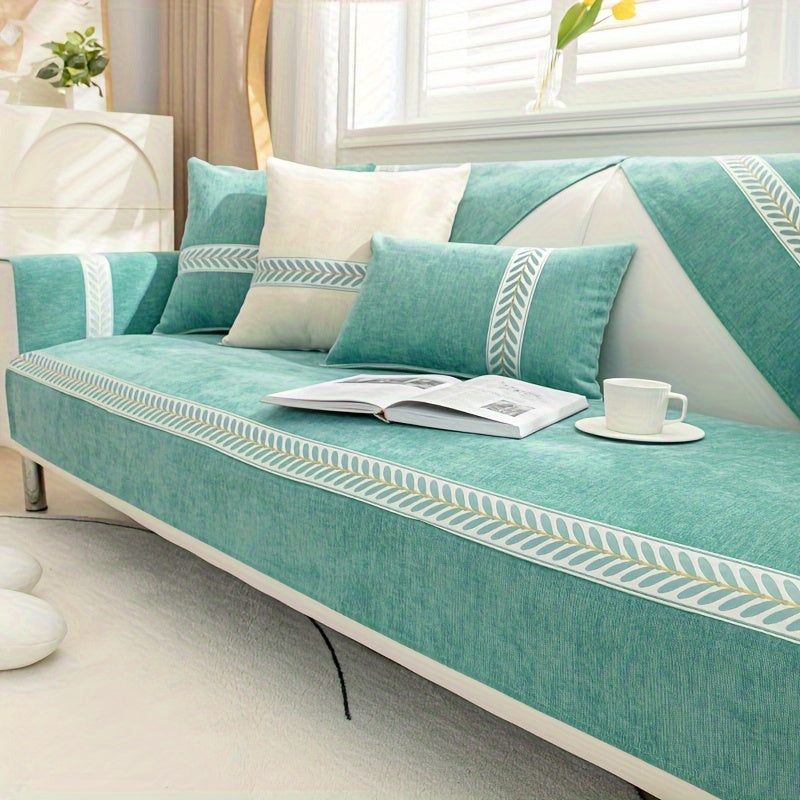Chenille Sofa Cover – Pet-Friendly Slipcover for 1–4 Seaters, Anti-Slip, Washable