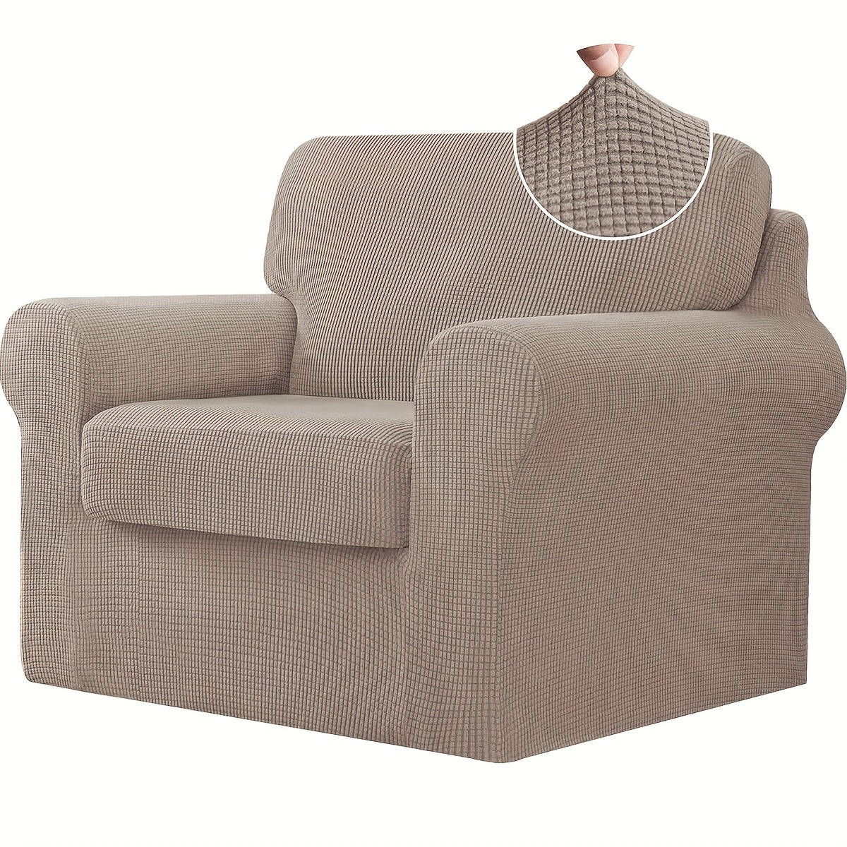 Elastic Sofa Cover Set – Soft 2/3/4PCS Slipcovers for Living Room, Office
