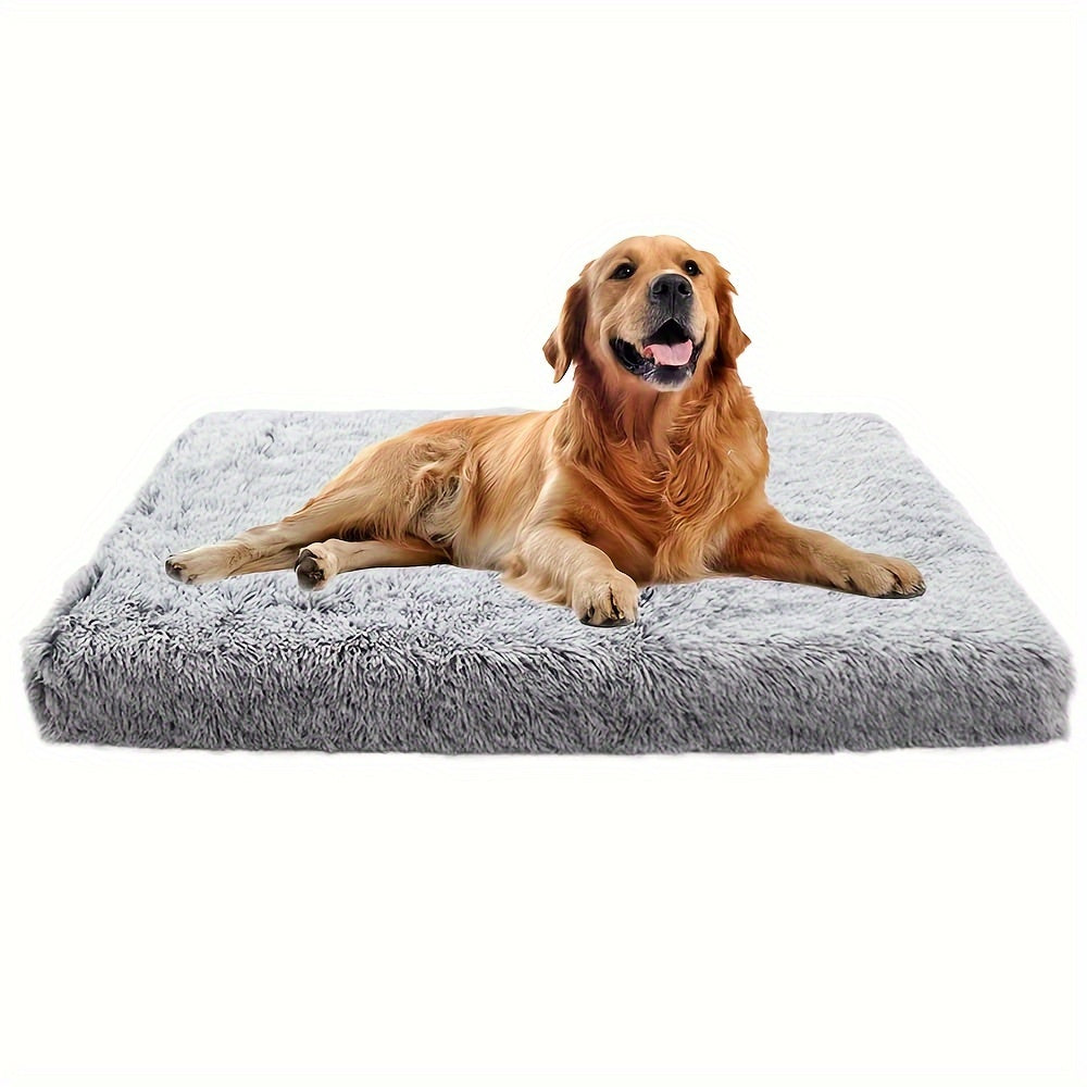 Plush Non-Slip Dog & Cat Bed – Rectangular Pet Sofa Mat for Deep Sleep