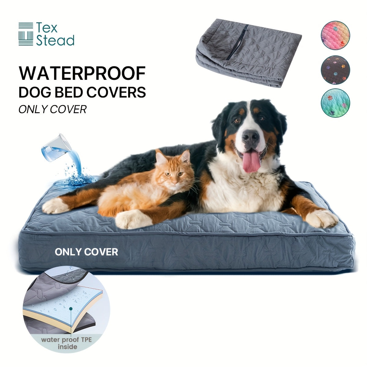 Dog Bed Protector Removable, Washable, Anti-Leak Paw Cover