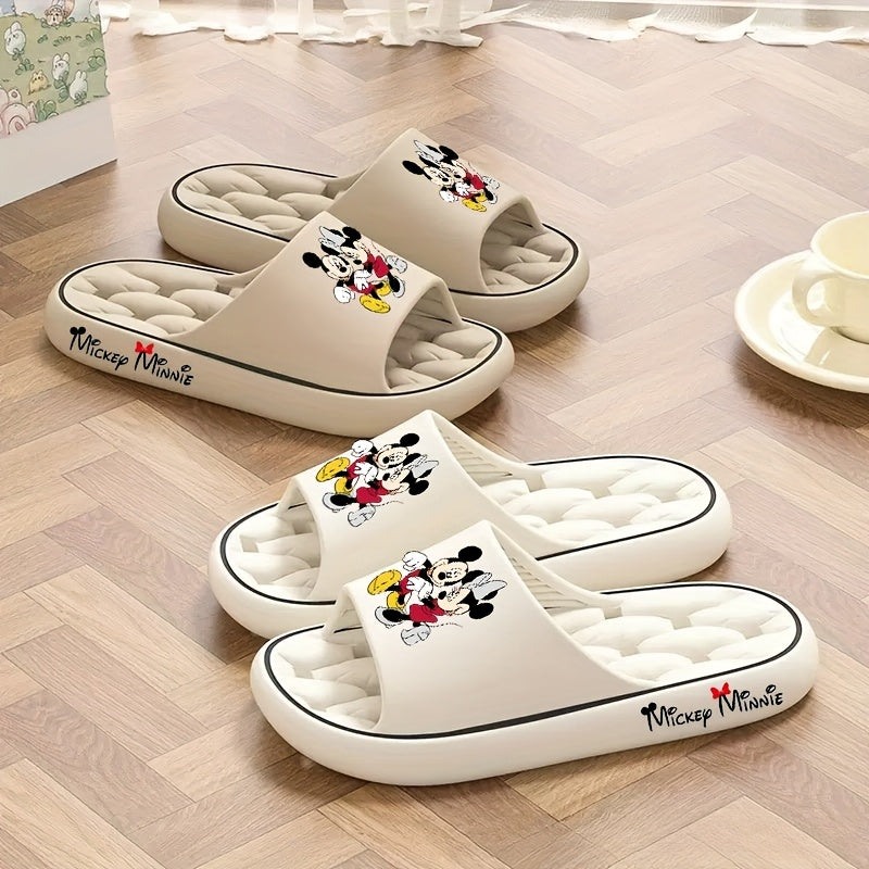 DISNEY Mickey & Minnie Mouse EVA Slippers – Unisex Non-Slip Indoor Outdoor