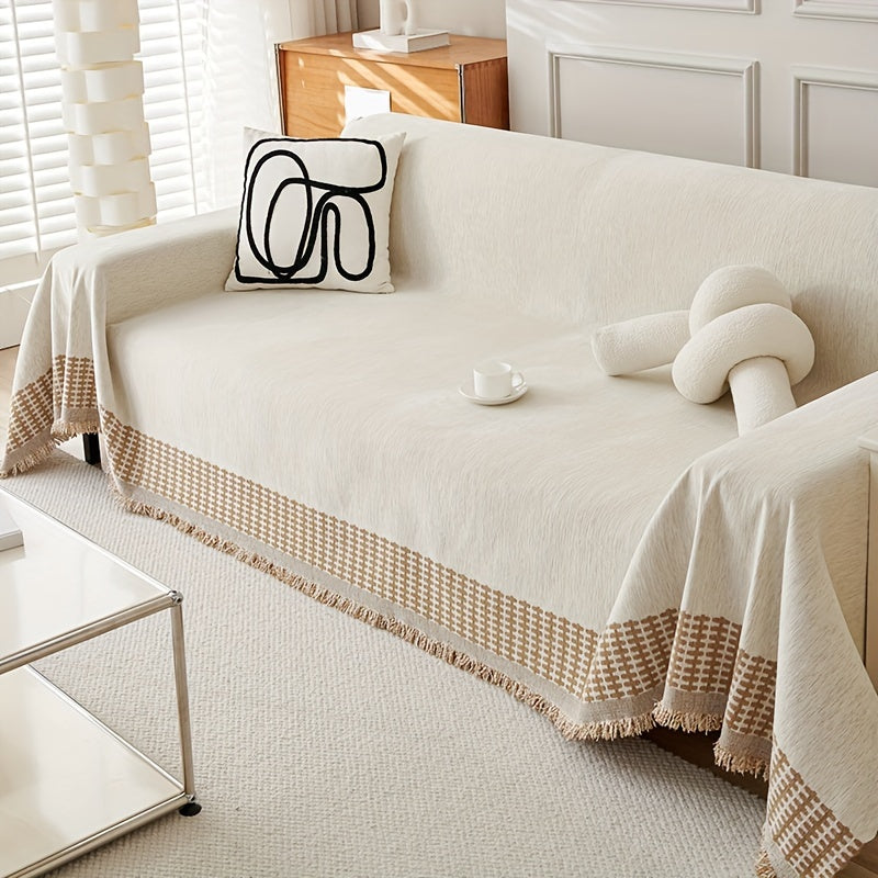 Non-Slip Pet-Friendly Sofa Cover – All-Season Couch Protector, Washable
