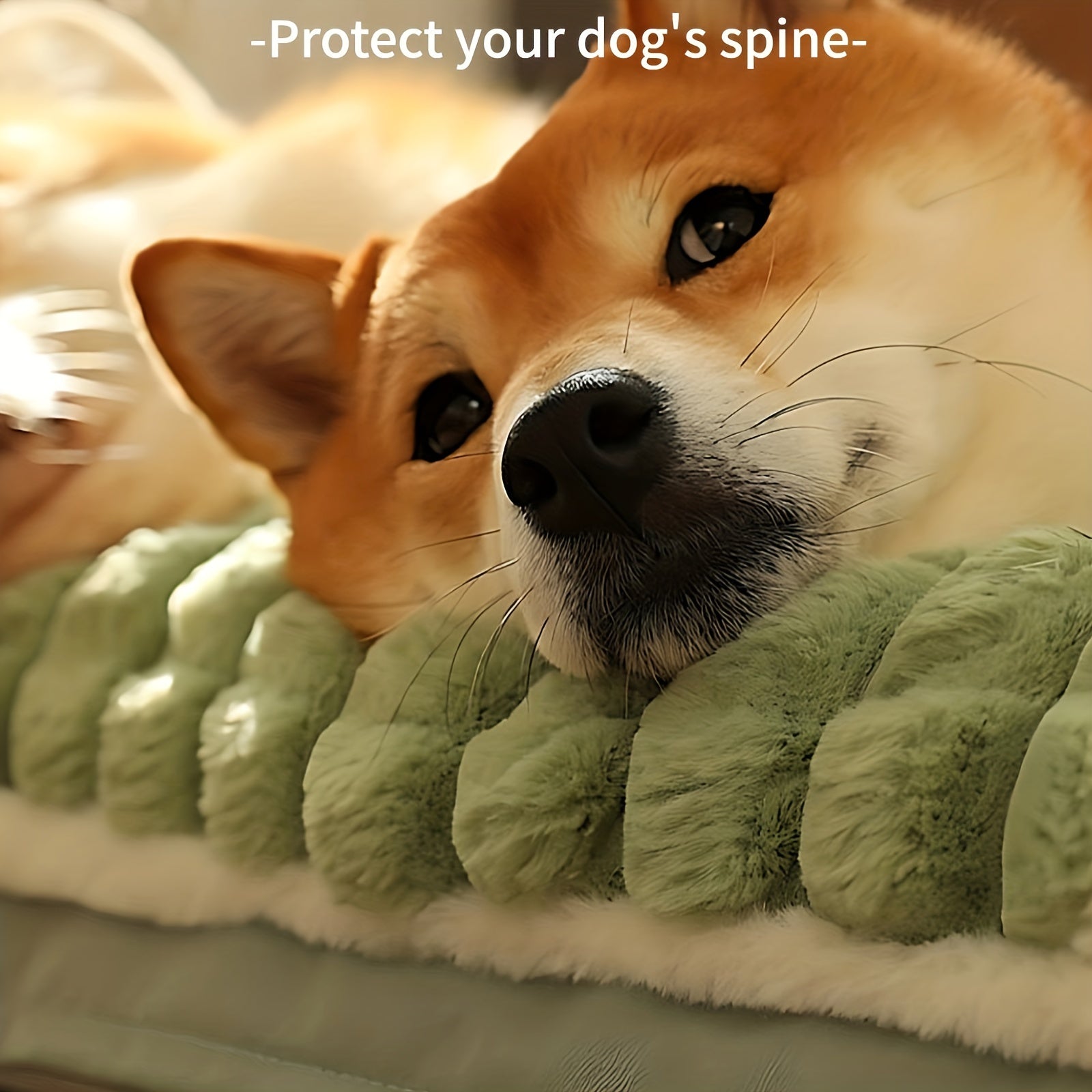 Large Orthopedic Dog Bed with Memory Foam Washable Cover, Non-Slip Base - All Seasons