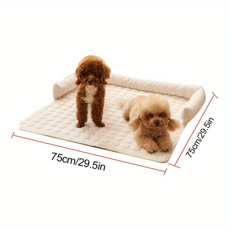 Luxurious Plush Pet Bed – Non-Slip Sofa Nest for Small–Medium Dogs & Cats